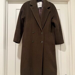 Aritzia Slouch Coat Babaton - Espresso